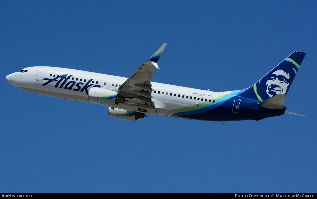 Aircraft Photo of N531AS | Boeing 737-890 | Alaska Airlines | AirHistory.net #754669