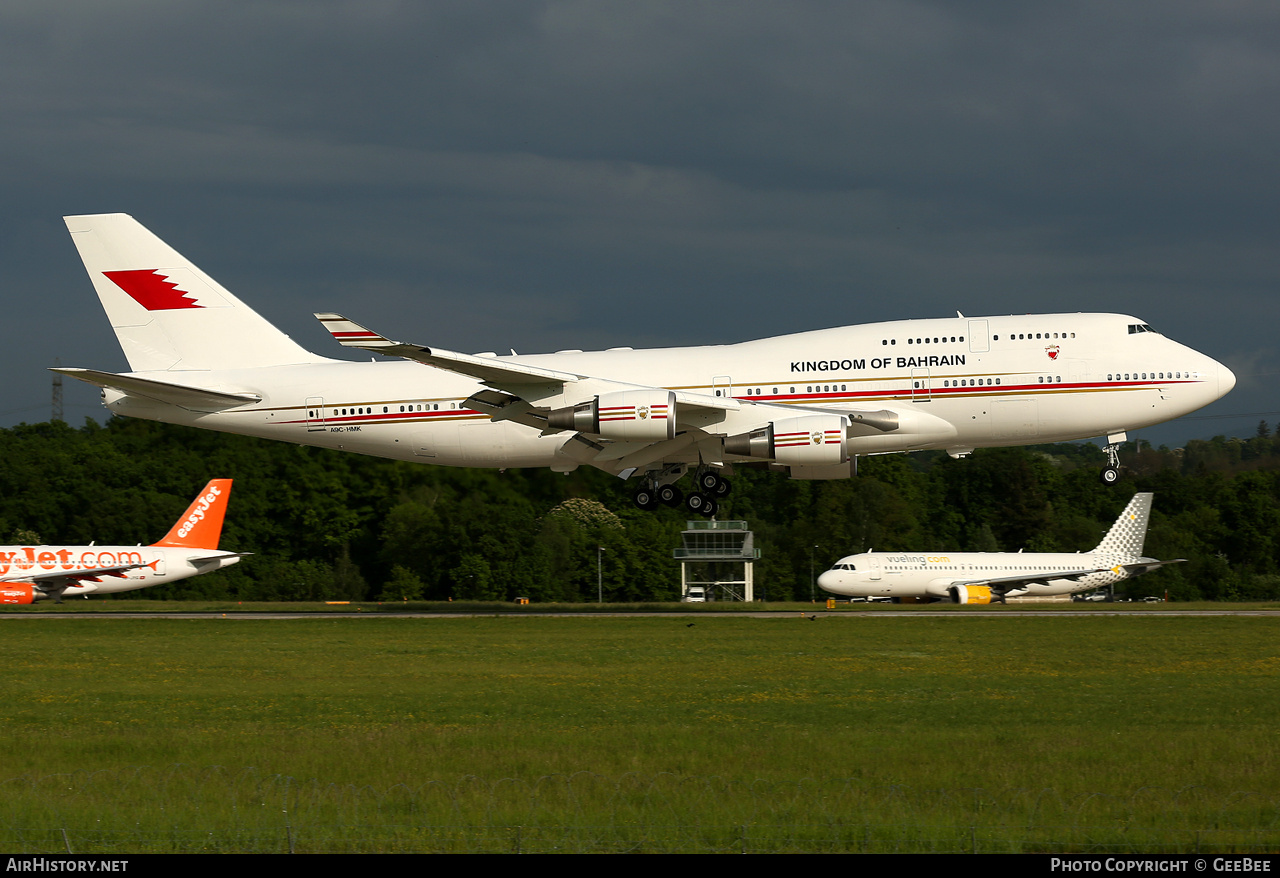 Aircraft Photo of A9C-HMK | Boeing 747-4P8 | Bahrain Royal Flight | AirHistory.net #754774