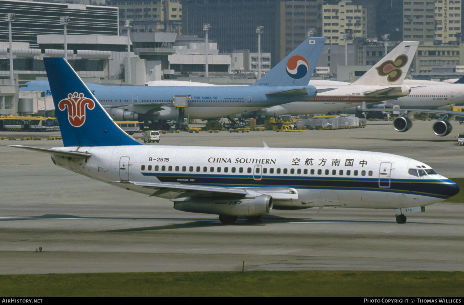 Aircraft Photo of B-2515 | Boeing 737-2T4/Adv | China Southern Airlines | AirHistory.net #754916