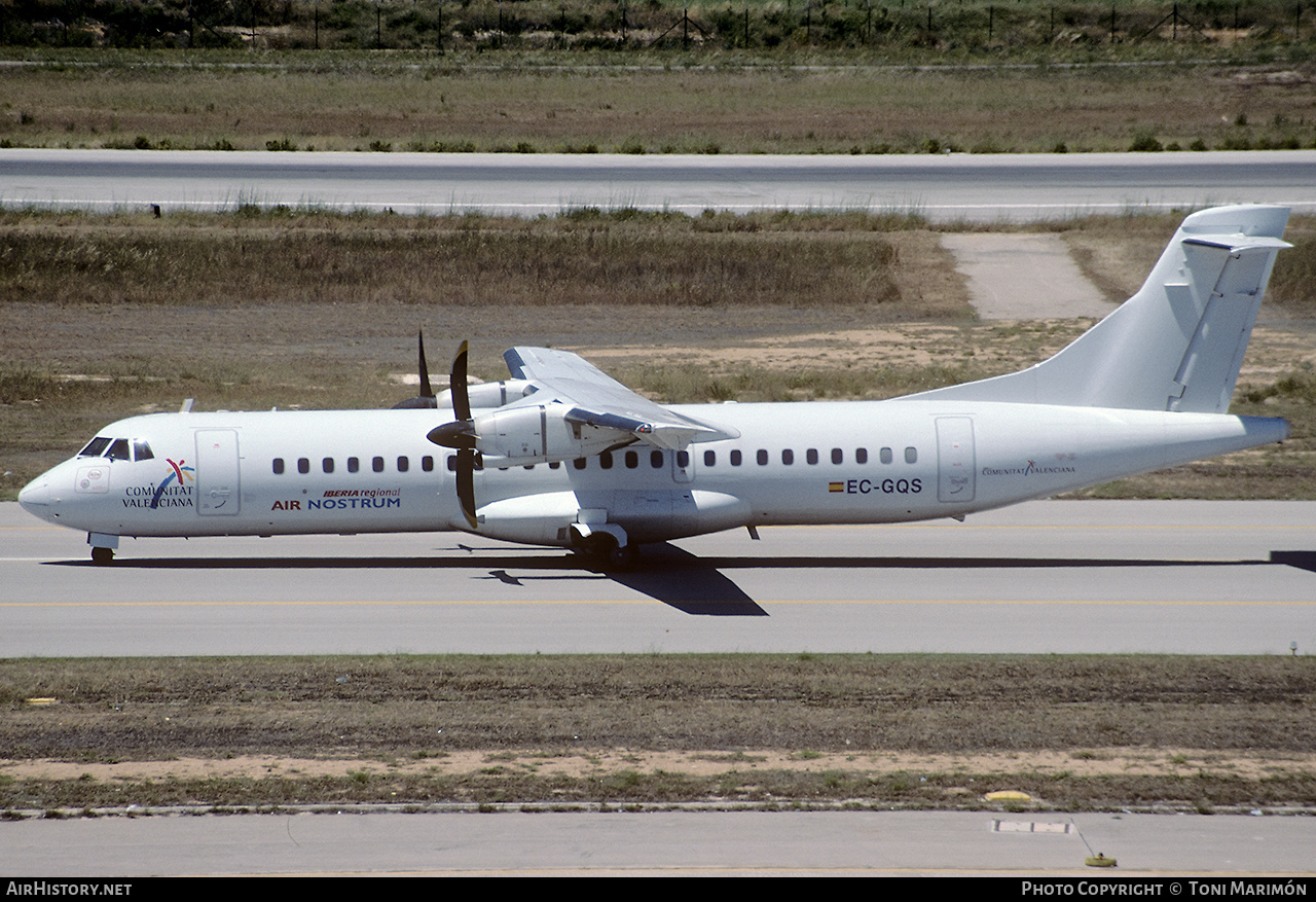 Aircraft Photo of EC-GQS | ATR ATR-72-211 | Iberia Regional | AirHistory.net #754940