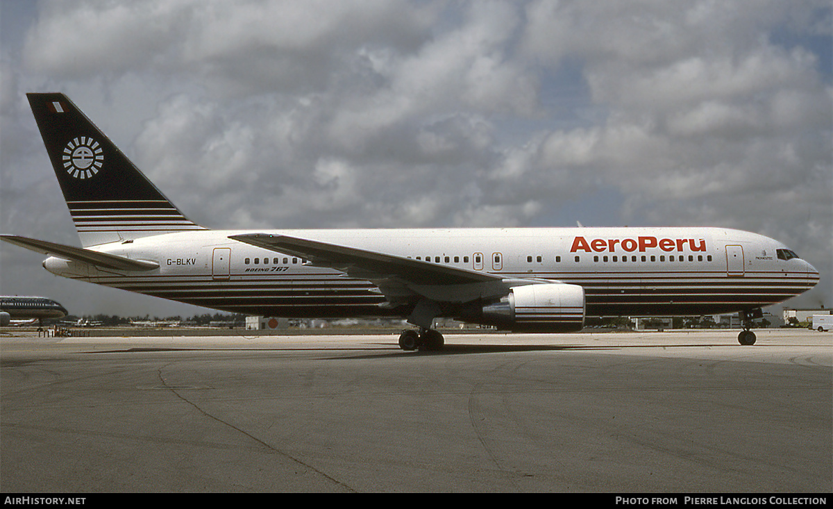 Aircraft Photo of G-BLKV | Boeing 767-204 | AeroPeru | AirHistory.net #755002