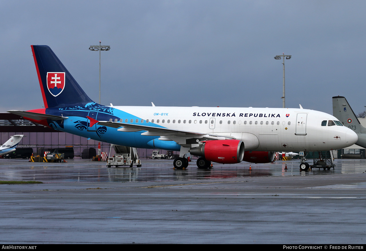 Aircraft Photo of OM-BYK | Airbus ACJ319 (A319-115/CJ) | Slovakia - Government | AirHistory.net #755050