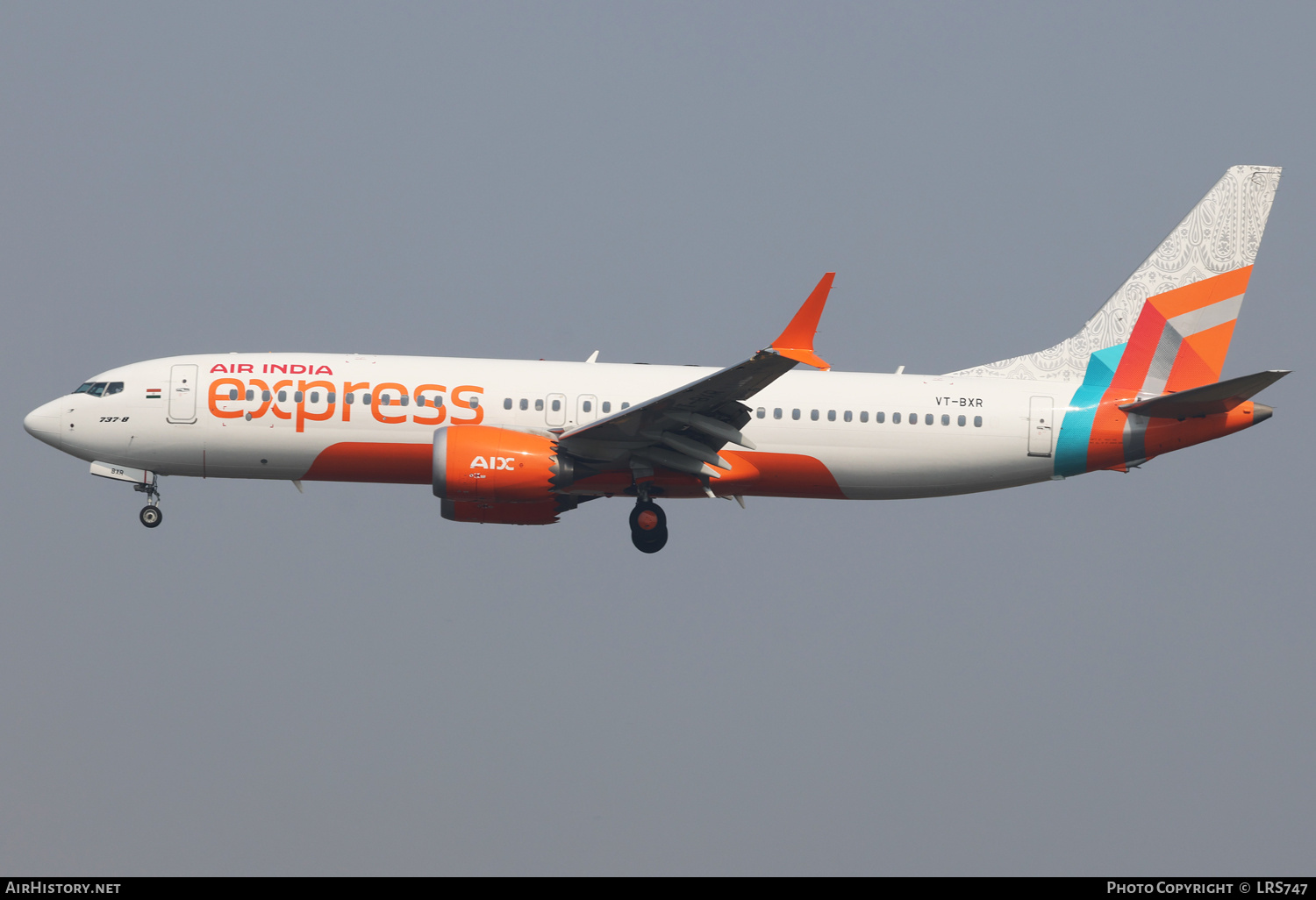 Aircraft Photo of VT-BXR | Boeing 737-8 Max 8 | Air India Express | AirHistory.net #755073