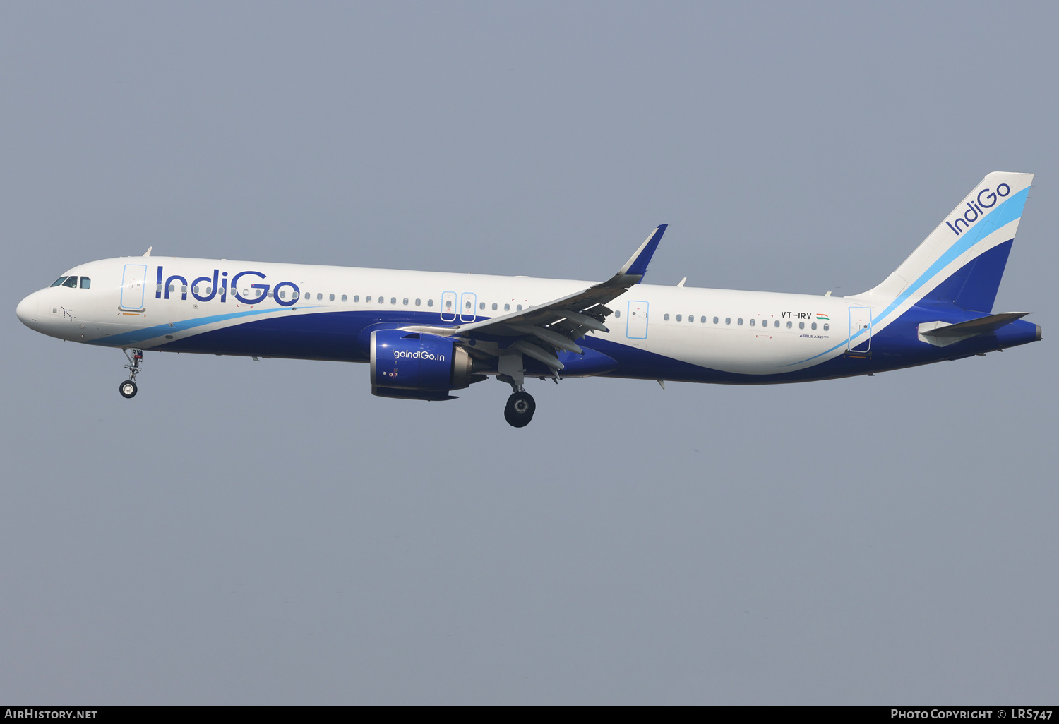 Aircraft Photo of VT-IRV | Airbus A321-251NX | IndiGo | AirHistory.net #755075
