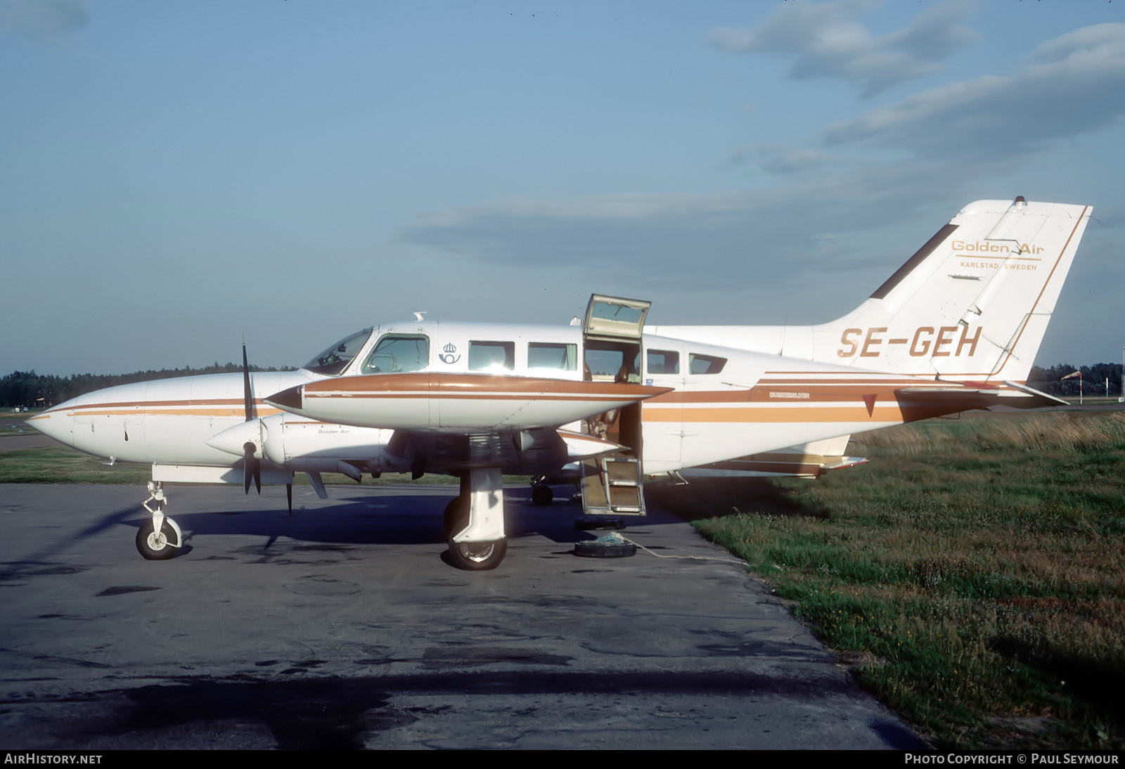 Aircraft Photo of SE-GEH | Cessna 402B Businessliner | Golden Air | AirHistory.net #755084