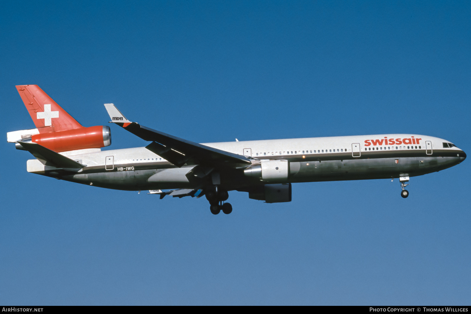 Aircraft Photo of HB-IWG | McDonnell Douglas MD-11 | Swissair | AirHistory.net #755100