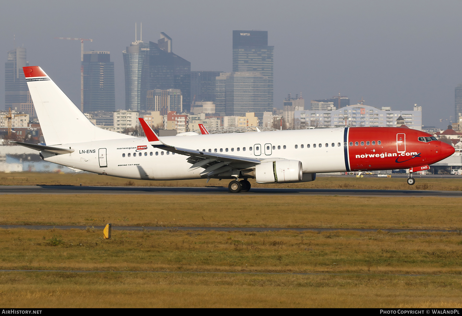 Aircraft Photo of LN-ENS | Boeing 737-8JP | Norwegian | AirHistory.net #755146