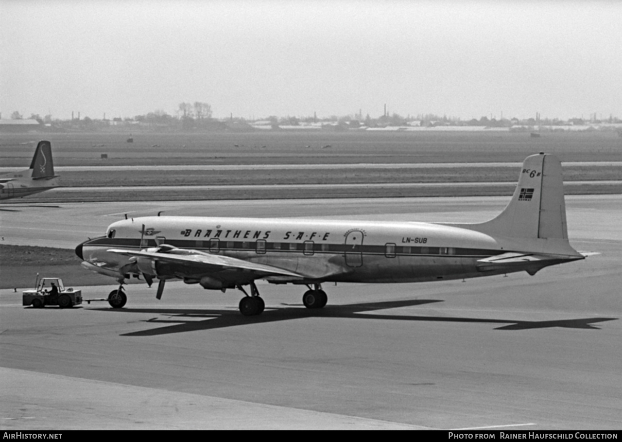 Aircraft Photo of LN-SUB | Douglas DC-6B | Braathens SAFE | AirHistory.net #755241