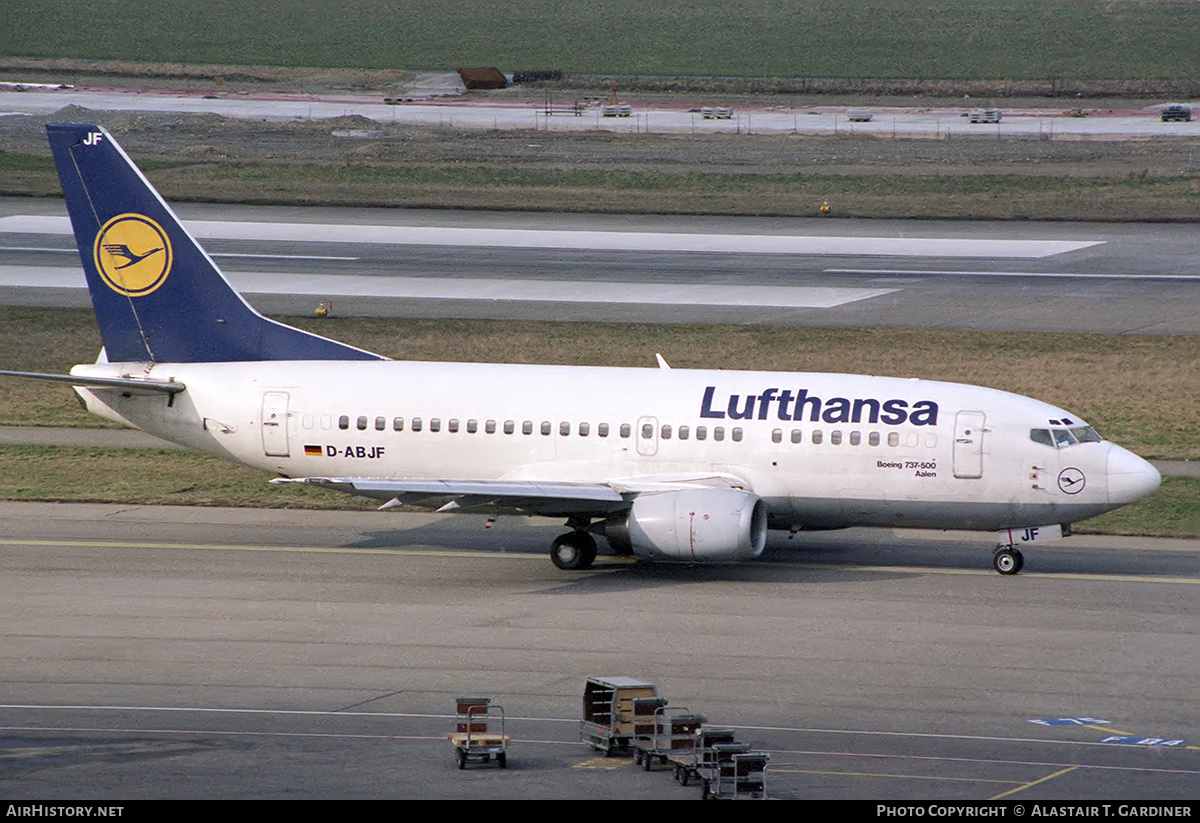 Aircraft Photo of D-ABJF | Boeing 737-530 | Lufthansa | AirHistory.net #755295