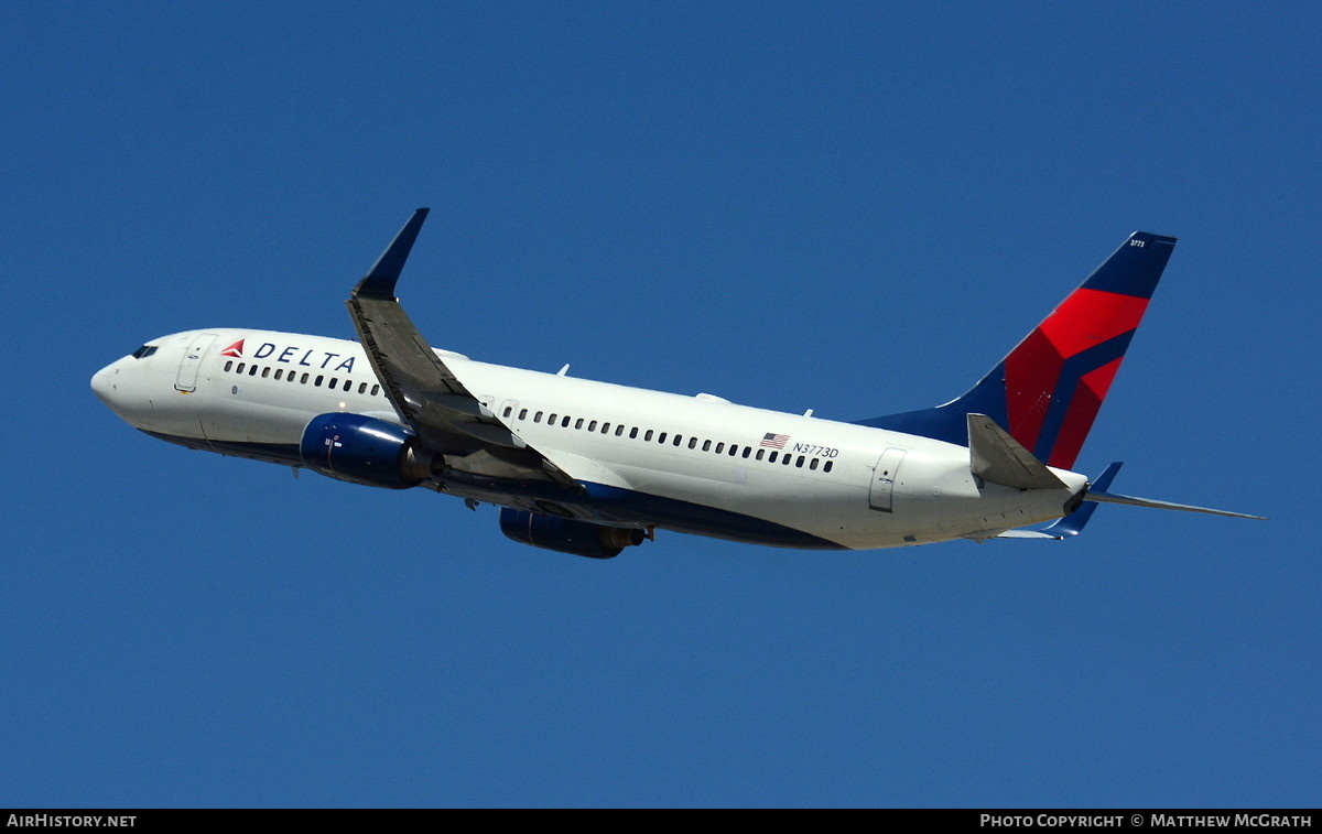 Aircraft Photo of N3773D | Boeing 737-832 | Delta Air Lines | AirHistory.net #755316