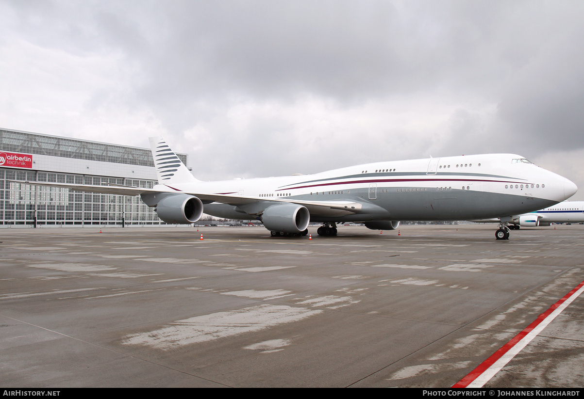 Aircraft Photo of A7-HBJ | Boeing 747-8KB BBJ | AirHistory.net #755335