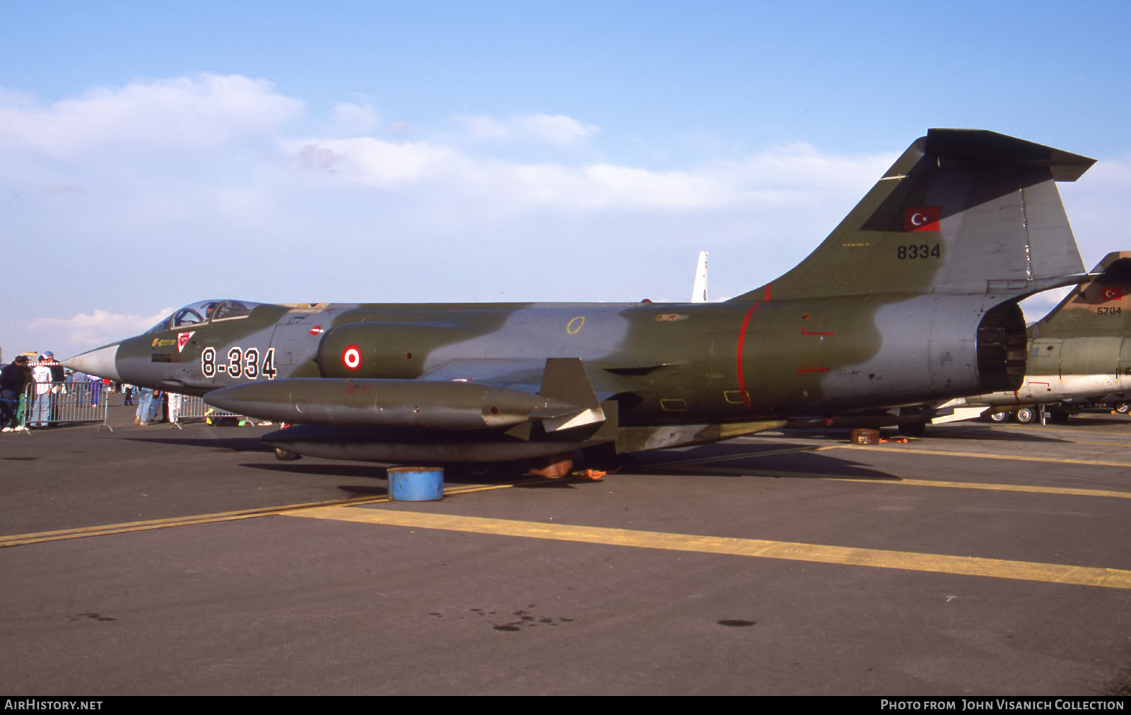 Aircraft Photo of 8334 | Lockheed F-104G Starfighter | Turkey - Air Force | AirHistory.net #755340