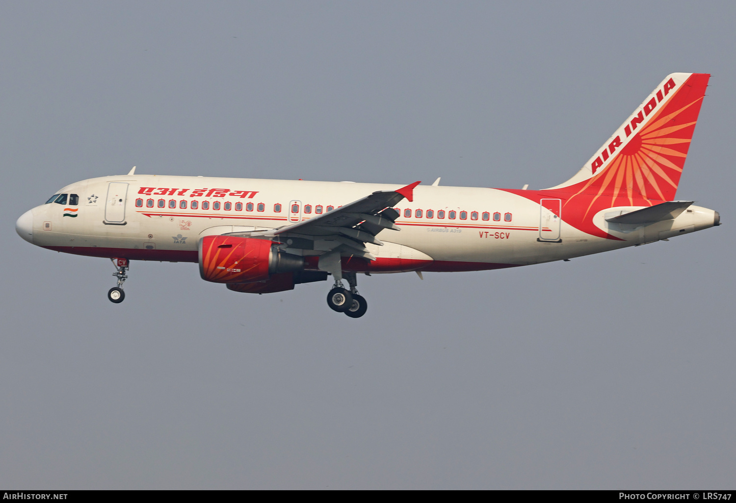 Aircraft Photo of VT-SCV | Airbus A319-112 | Air India | AirHistory.net #755347