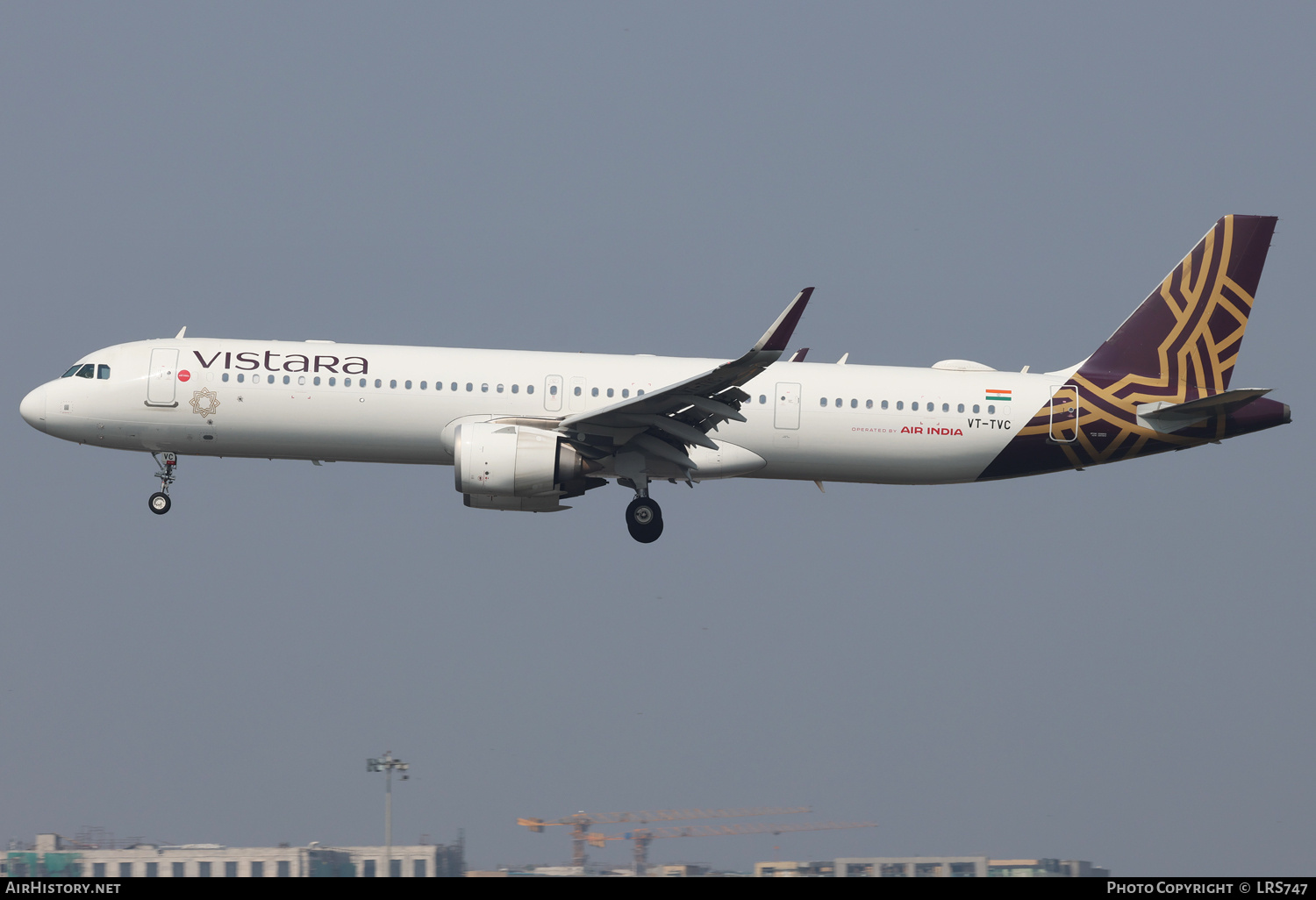Aircraft Photo of VT-TVC | Airbus A321-251NX | Vistara | AirHistory.net #755348