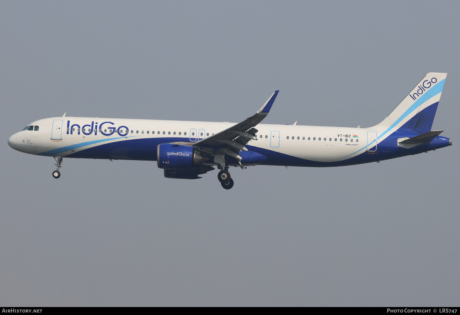 Aircraft Photo of VT-IBZ | Airbus A321-252NX | IndiGo | AirHistory.net #755363
