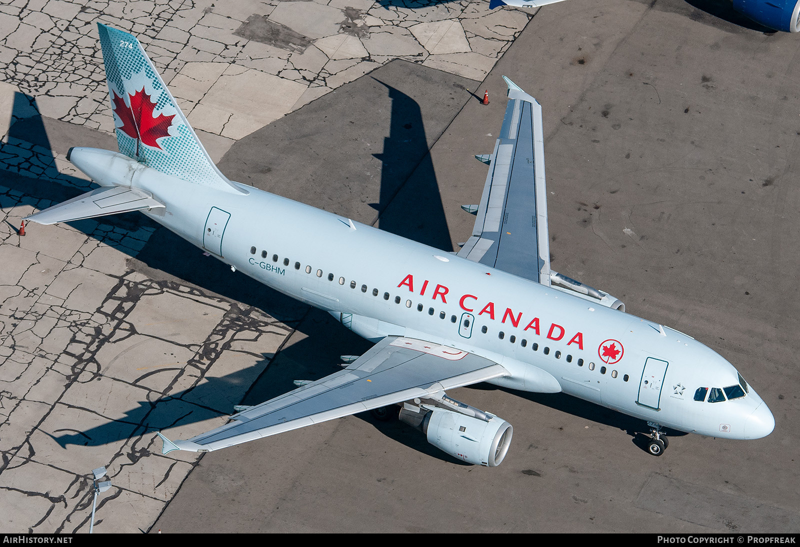 Aircraft Photo of C-GBHM | Airbus A319-114 | Air Canada | AirHistory.net #755437