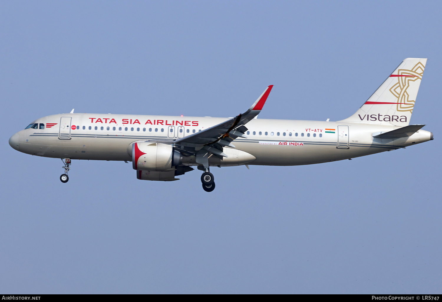 Aircraft Photo of VT-ATV | Airbus A320-251N | Vistara | AirHistory.net #755445