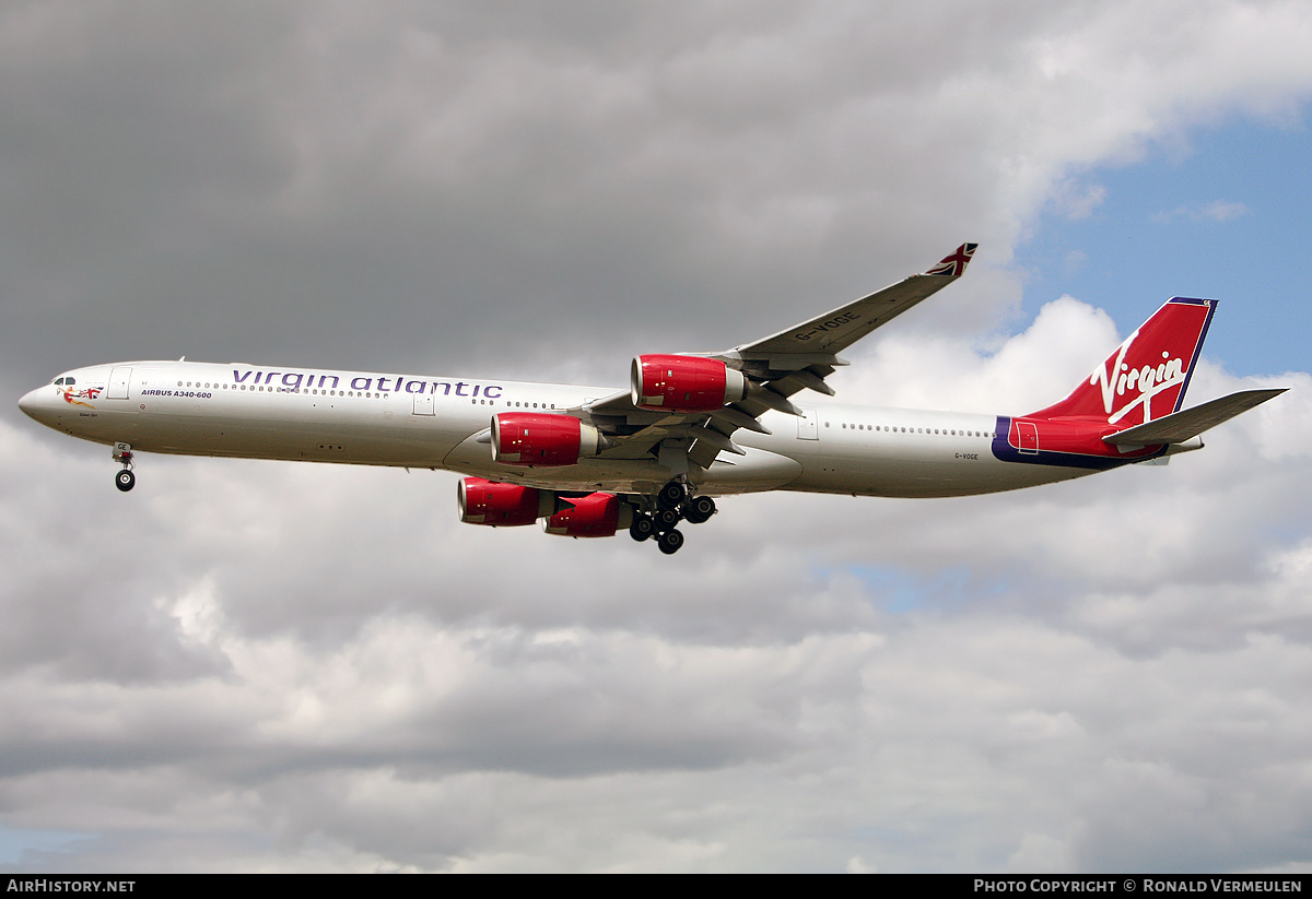 Aircraft Photo of G-VOGE | Airbus A340-642 | Virgin Atlantic Airways | AirHistory.net #755520