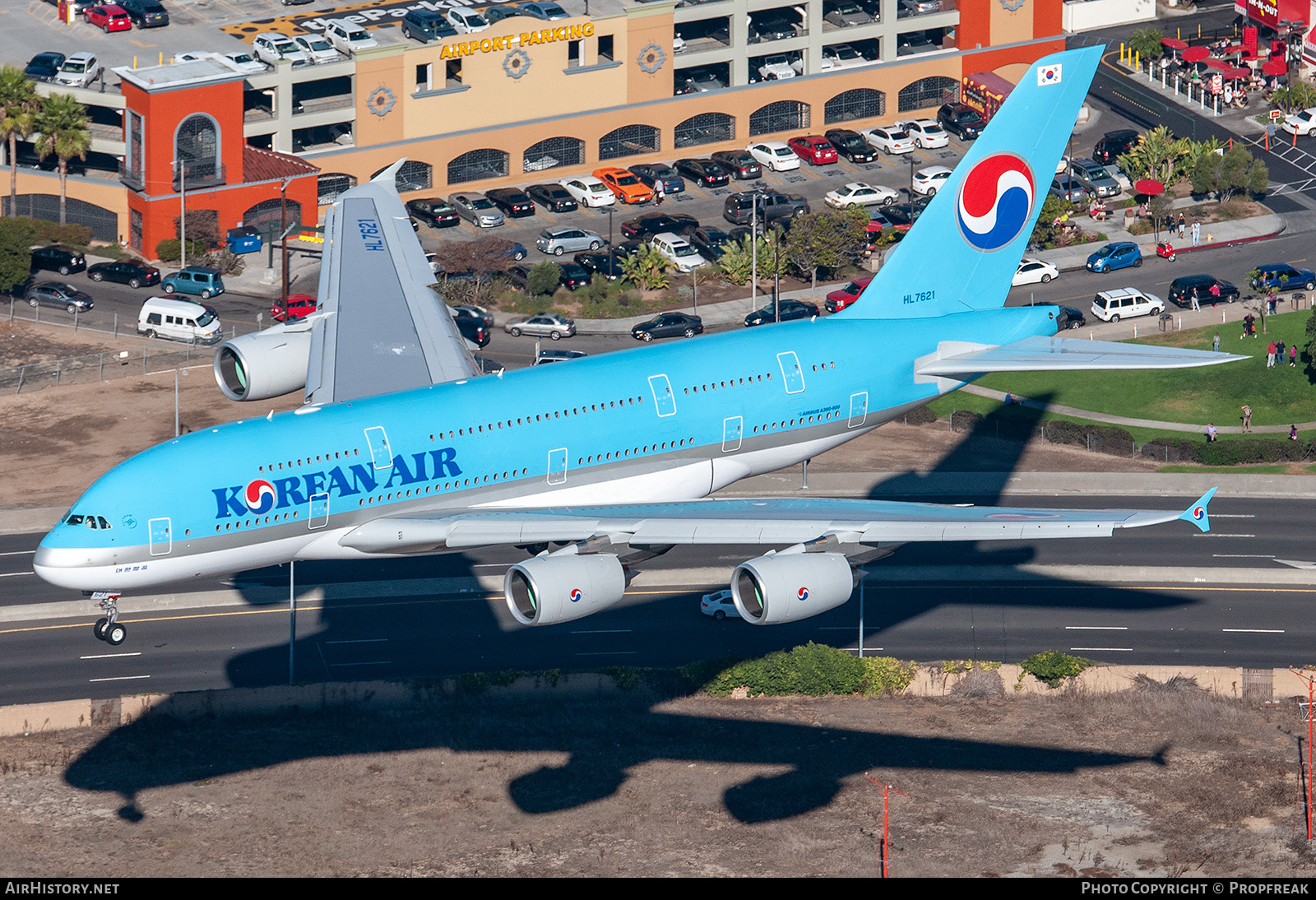 Aircraft Photo of HL7621 | Airbus A380-861 | Korean Air | AirHistory.net #755572