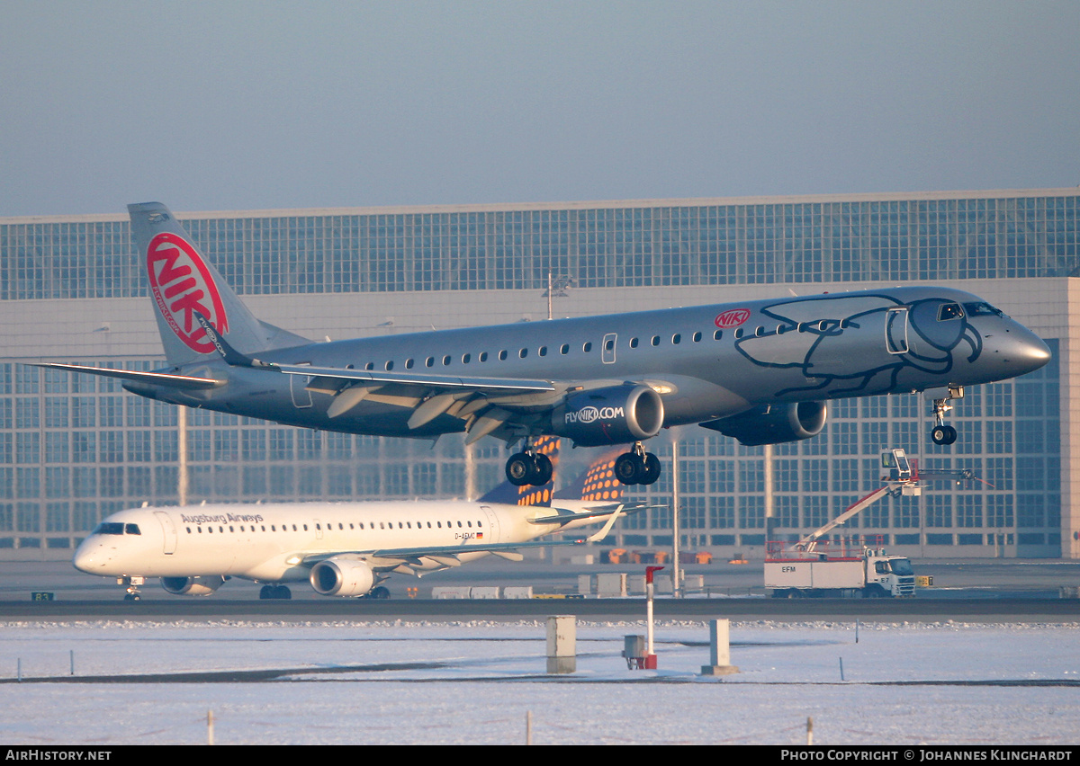 Aircraft Photo of OE-IHA | Embraer 190LR (ERJ-190-100LR) | Niki | AirHistory.net #755575