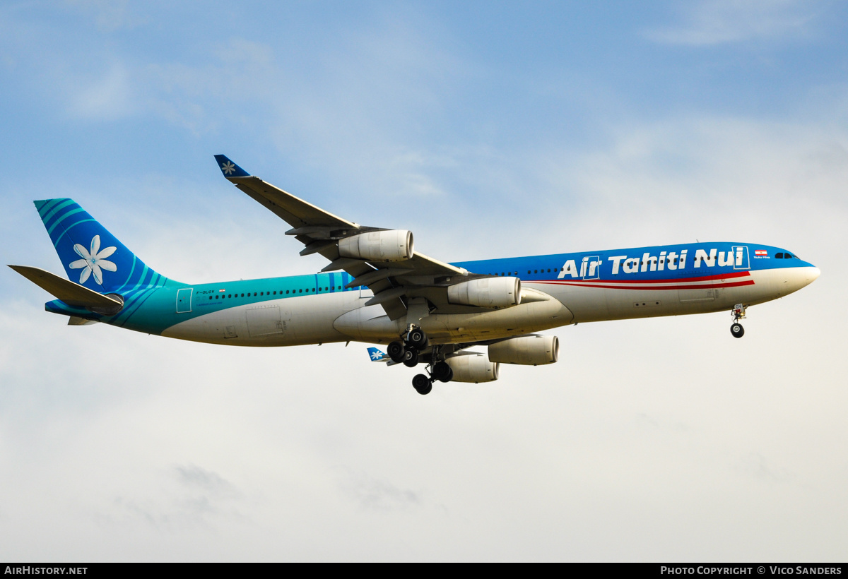 Aircraft Photo of F-OLOV | Airbus A340-313 | Air Tahiti Nui | AirHistory.net #755576