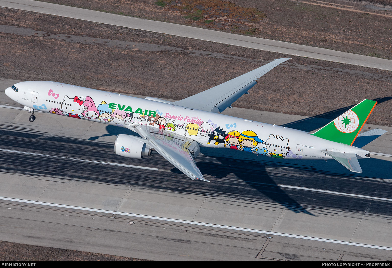 Aircraft Photo of B-16703 | Boeing 777-35E/ER | EVA Air | AirHistory.net #755580
