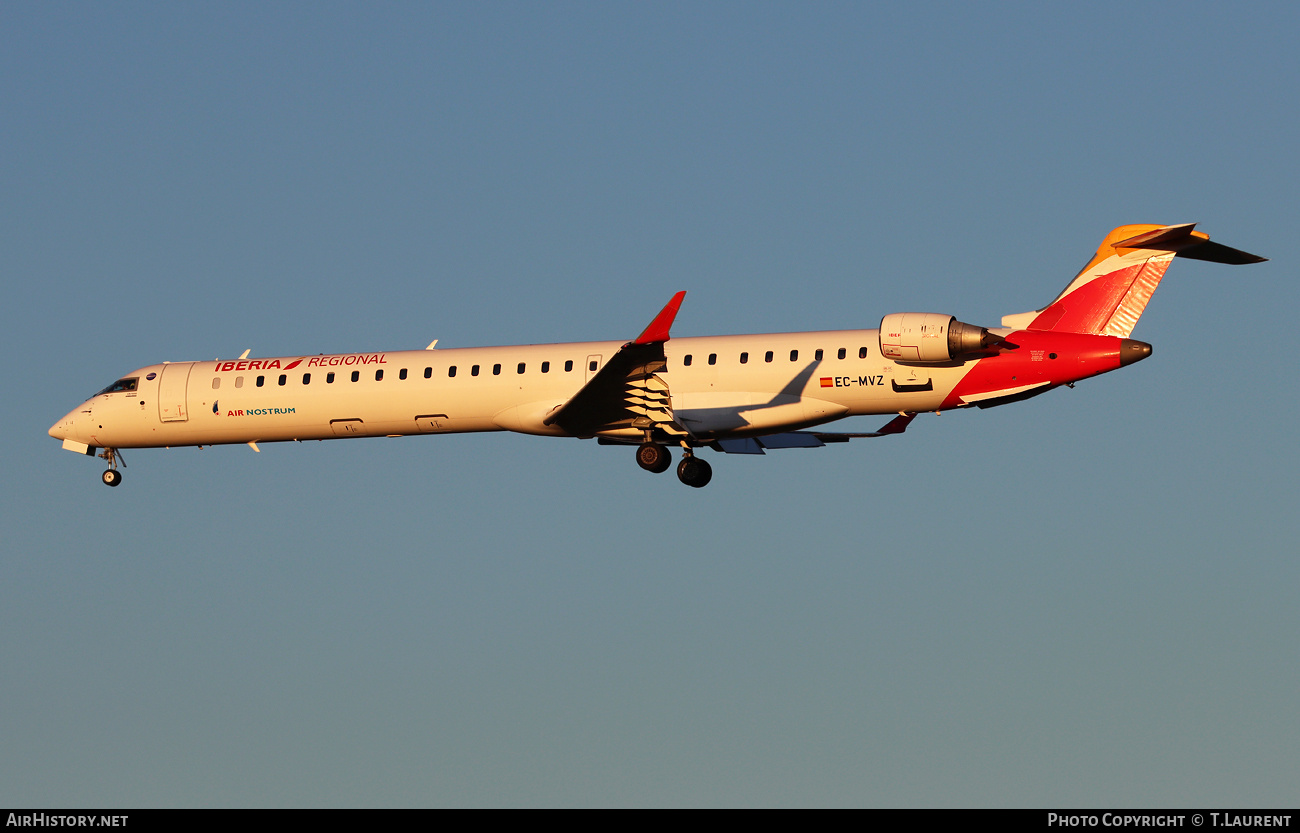 Aircraft Photo of EC-MVZ | Bombardier CRJ-1000 (CL-600-2E25) | Iberia Regional | AirHistory.net #755623