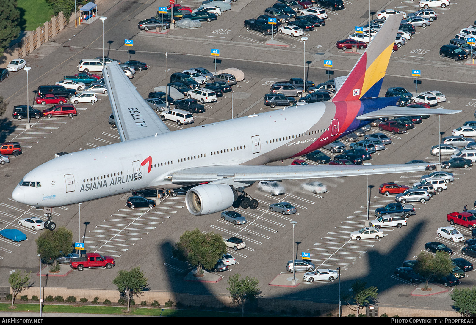 Aircraft Photo of HL7755 | Boeing 777-28E/ER | Asiana Airlines | AirHistory.net #755696
