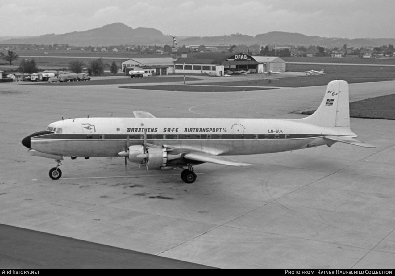 Aircraft Photo of LN-SUK | Douglas DC-6B | Braathens SAFE | AirHistory.net #755727
