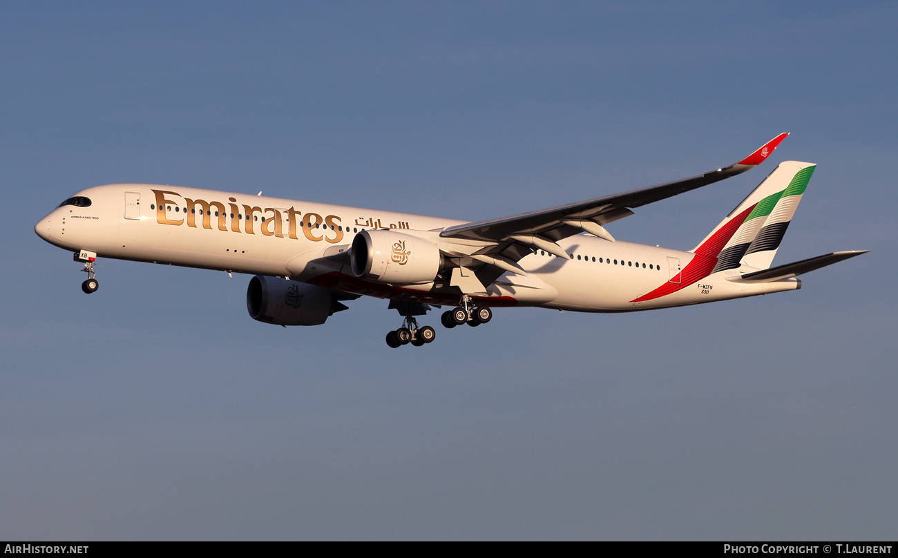 Aircraft Photo of F-WZFN | Airbus A350-941 | Emirates | AirHistory.net #755780