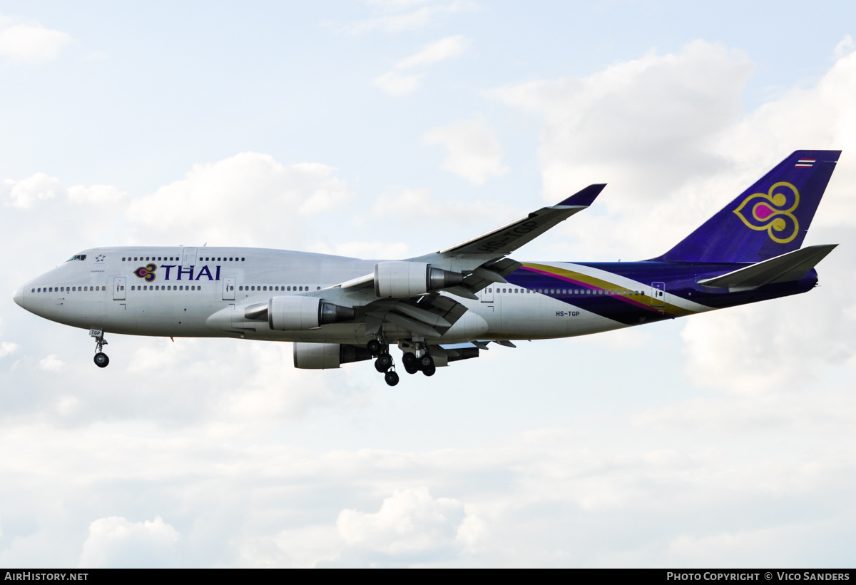Aircraft Photo of HS-TGP | Boeing 747-4D7 | Thai Airways International | AirHistory.net #755786