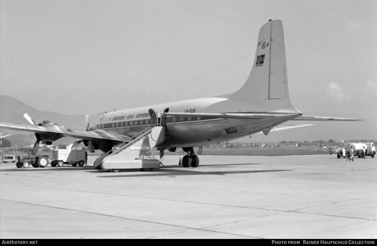 Aircraft Photo of LN-SUK | Douglas DC-6B | Braathens SAFE | AirHistory.net #755790