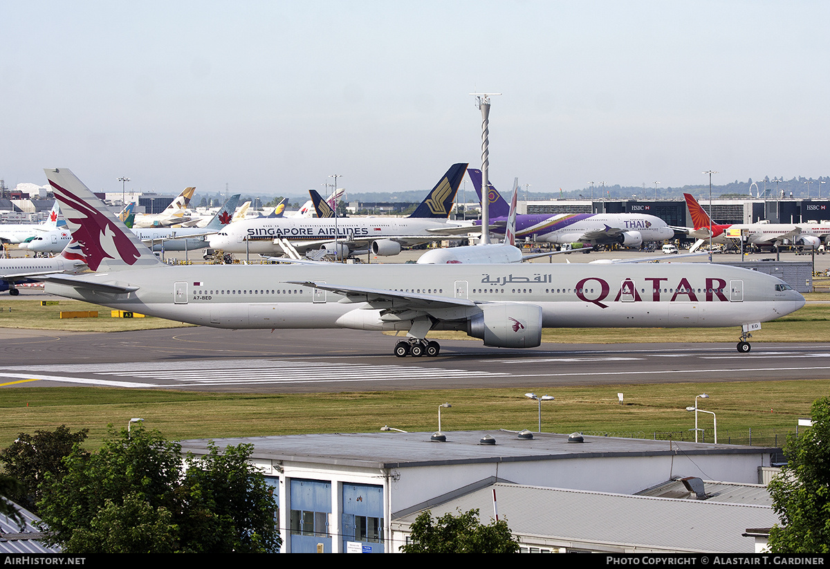 Aircraft Photo of A7-BED | Boeing 777-3DZ/ER | Qatar Airways | AirHistory.net #755884