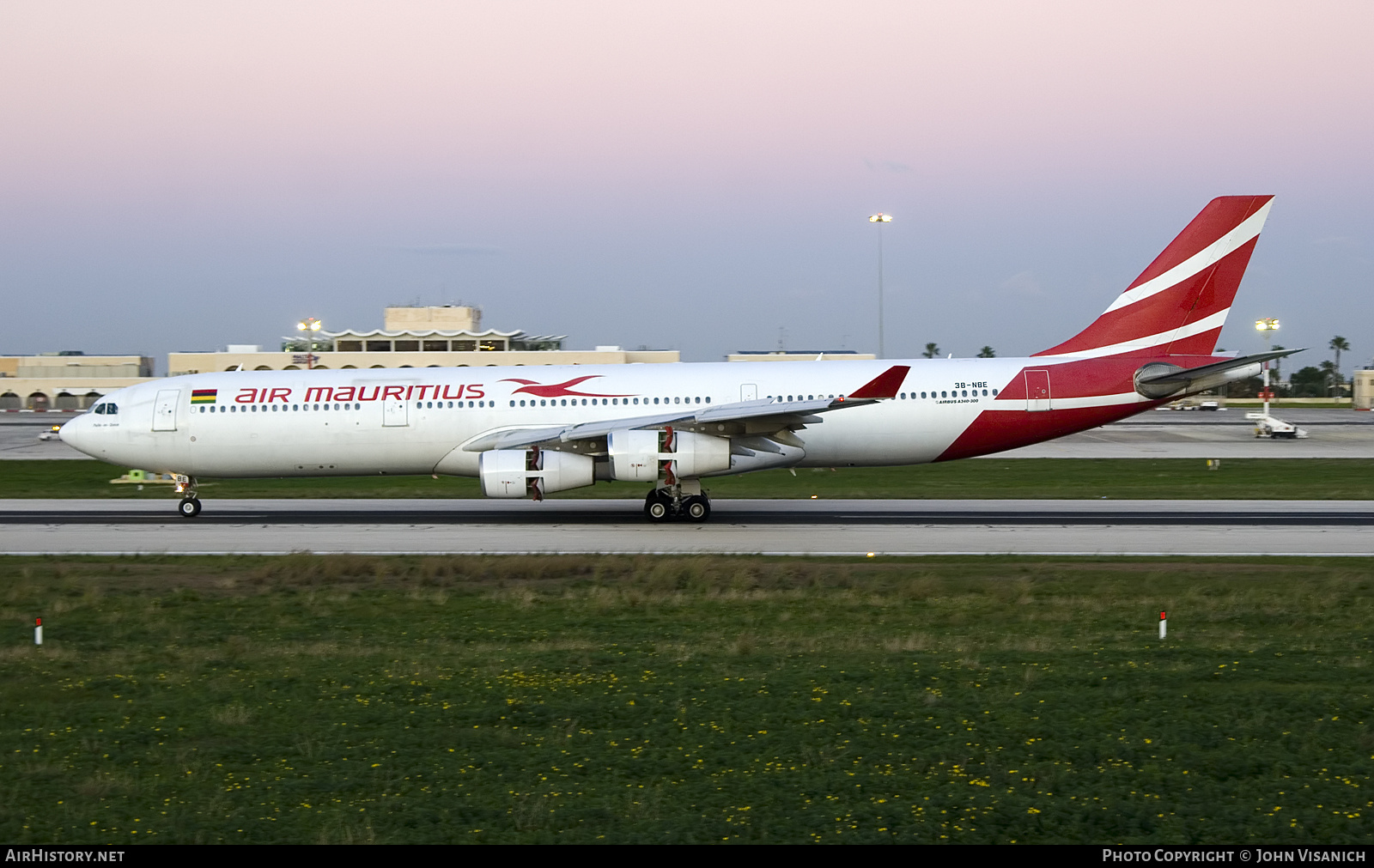 Aircraft Photo of 3B-NBE | Airbus A340-313X | Air Mauritius | AirHistory.net #755888