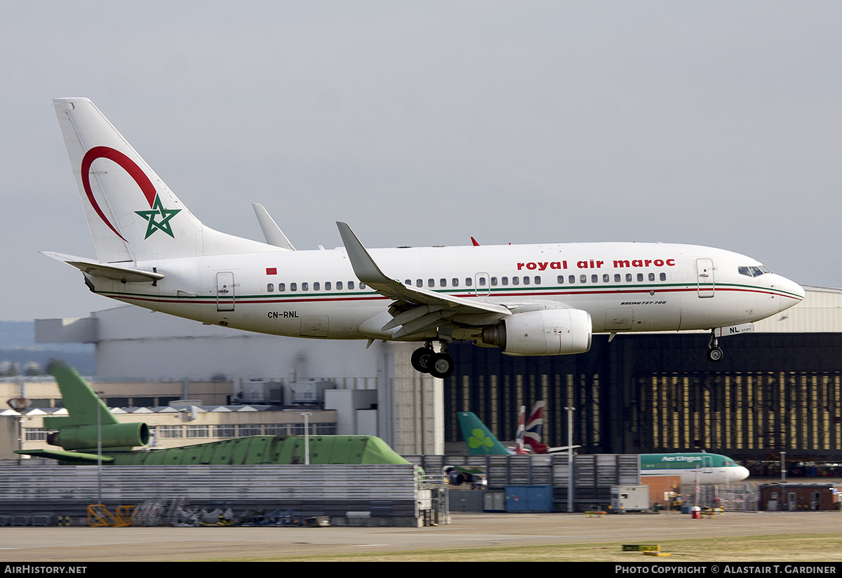 Aircraft Photo of CN-RNL | Boeing 737-7B6 | Royal Air Maroc - RAM | AirHistory.net #755892