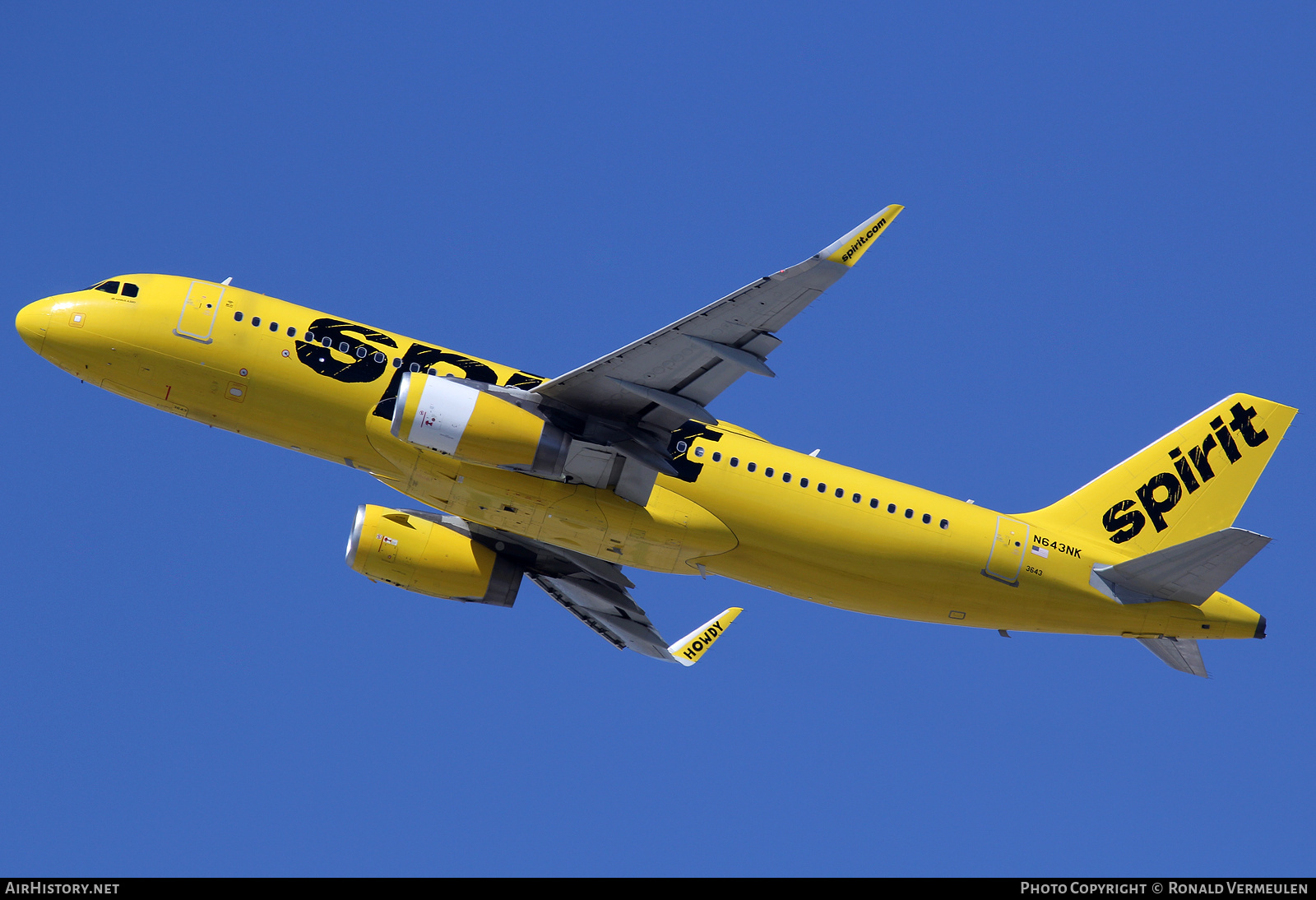 Aircraft Photo of N643NK | Airbus A320-232 | Spirit Airlines | AirHistory.net #755953