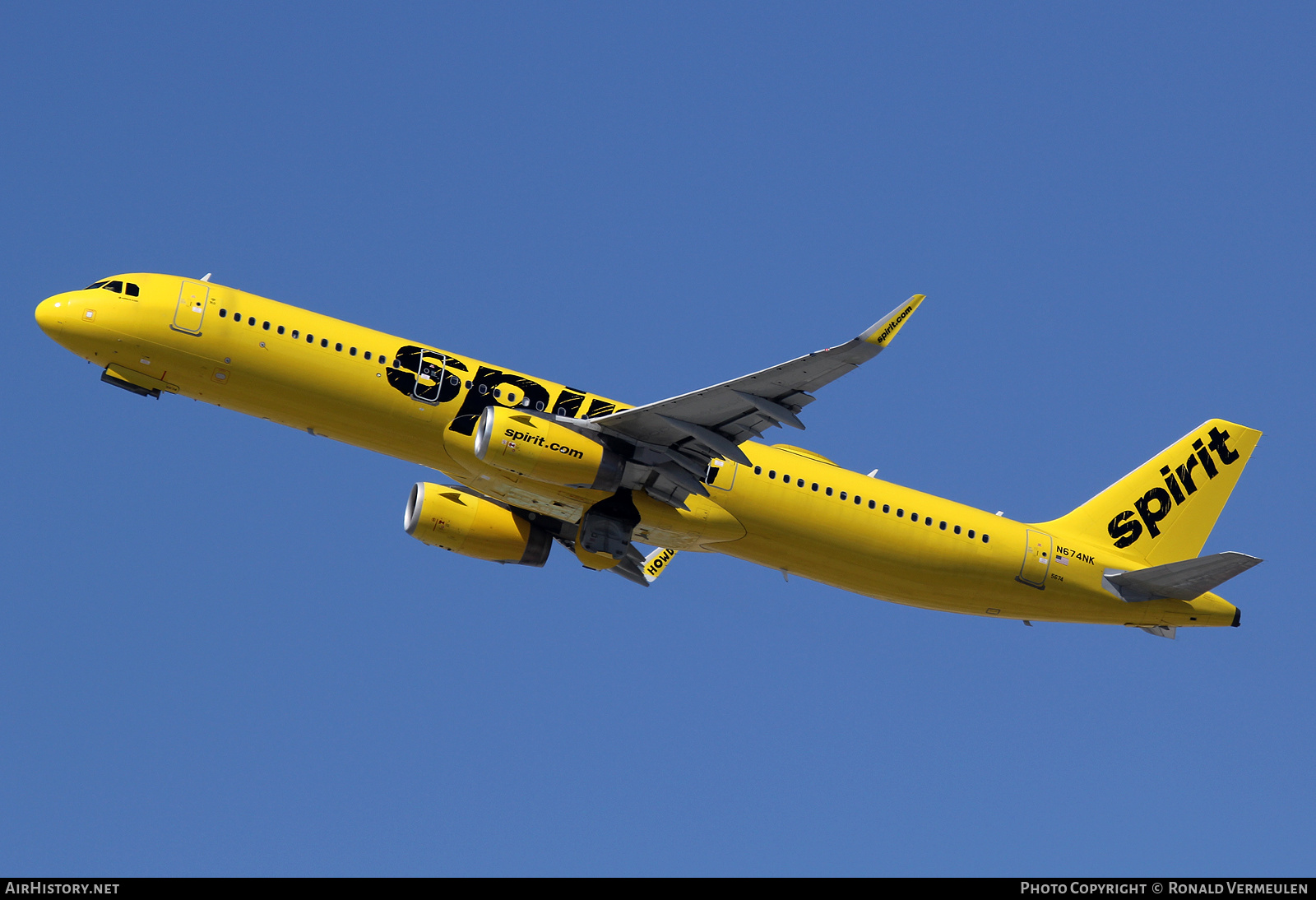 Aircraft Photo of N674NK | Airbus A321-231 | Spirit Airlines | AirHistory.net #755958