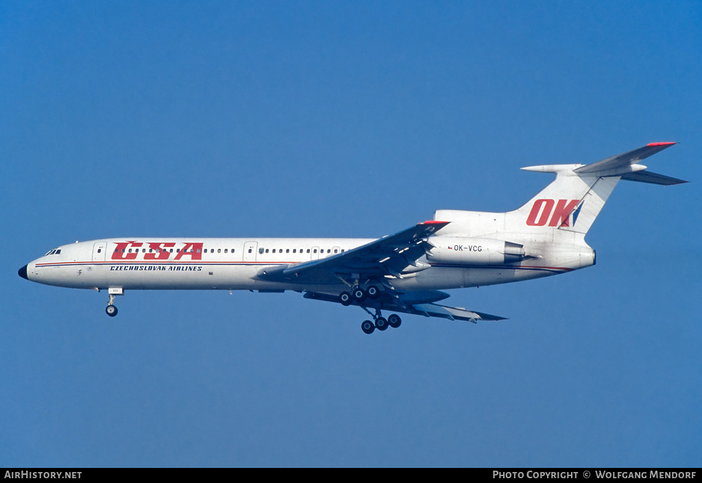 Aircraft Photo of OK-VCG | Tupolev Tu-154M | ČSA - Československé Aerolinie - Czechoslovak Airlines | AirHistory.net #756053