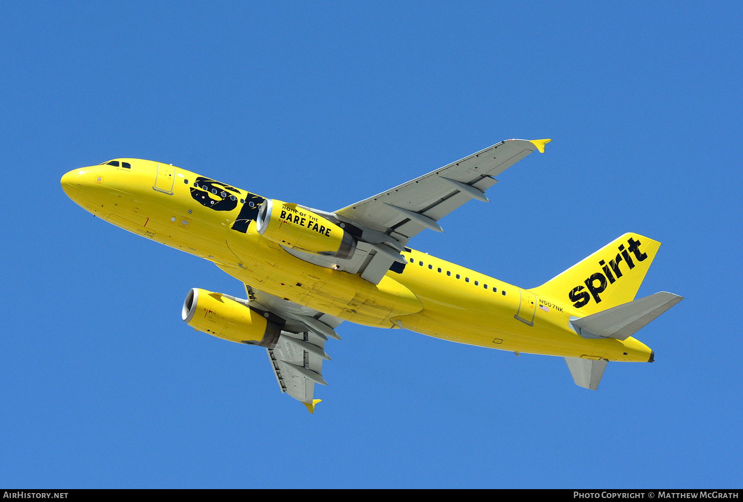 Aircraft Photo of N507NK | Airbus A319-132 | Spirit Airlines | AirHistory.net #756119
