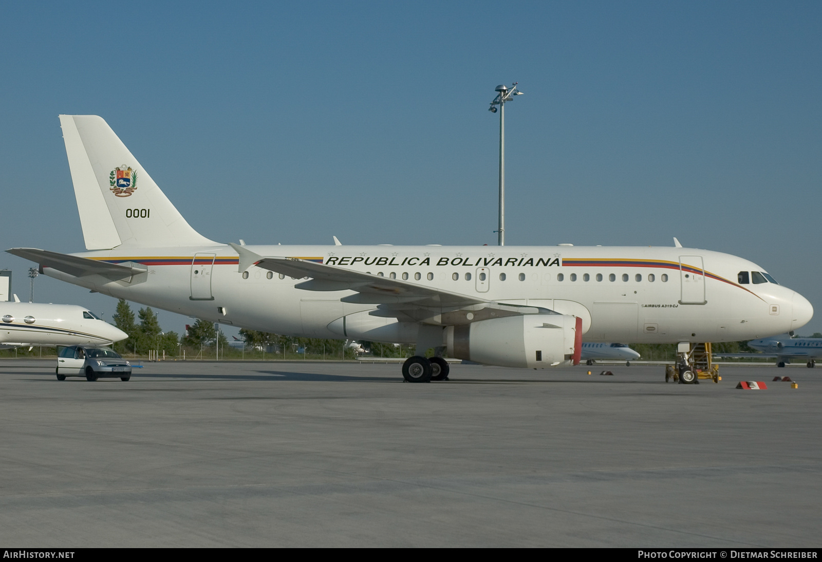 Aircraft Photo of 0001 | Airbus ACJ319 (A319-133/CJ) | Venezuela - Air Force | AirHistory.net #756122