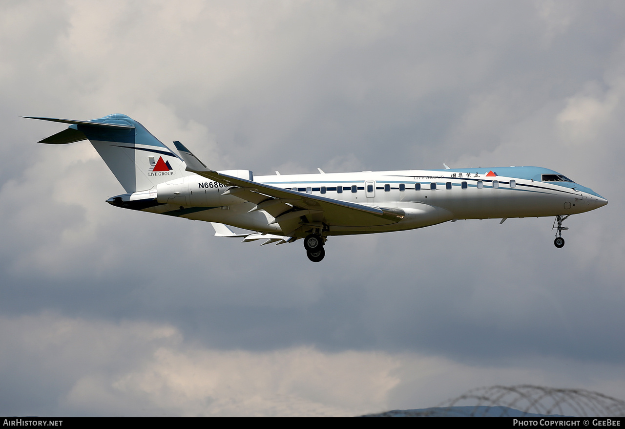 Aircraft Photo of N66866 | Bombardier Global 6000 (BD-700-1A10) | Liye Group | AirHistory.net #756145