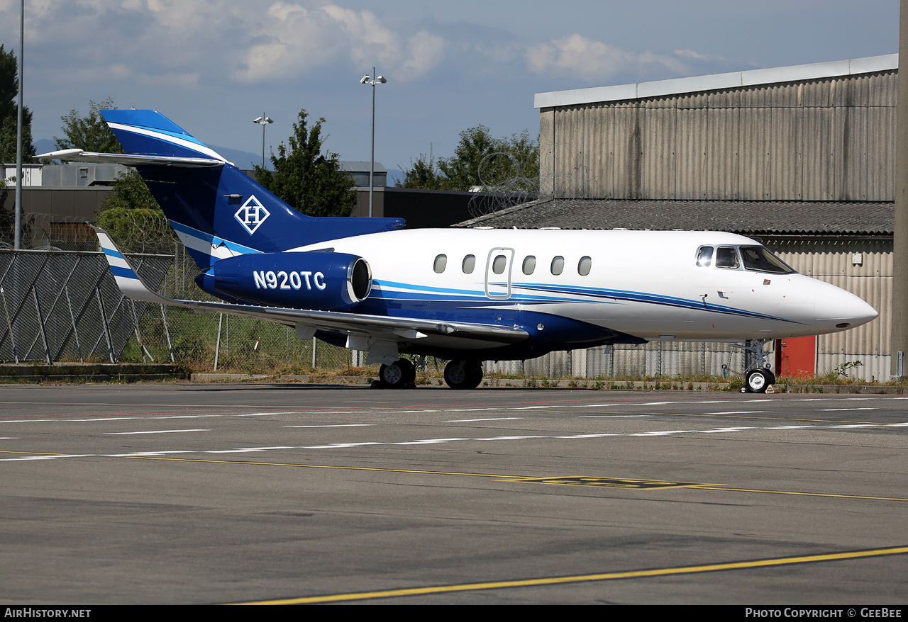 Aircraft Photo of N920TC | Raytheon Hawker 800XP | AirHistory.net #756147