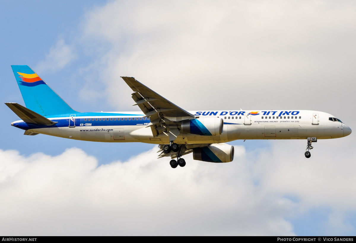 Aircraft Photo of 4X-EBM | Boeing 757-258 | Sun d'Or International Airlines | AirHistory.net #756172