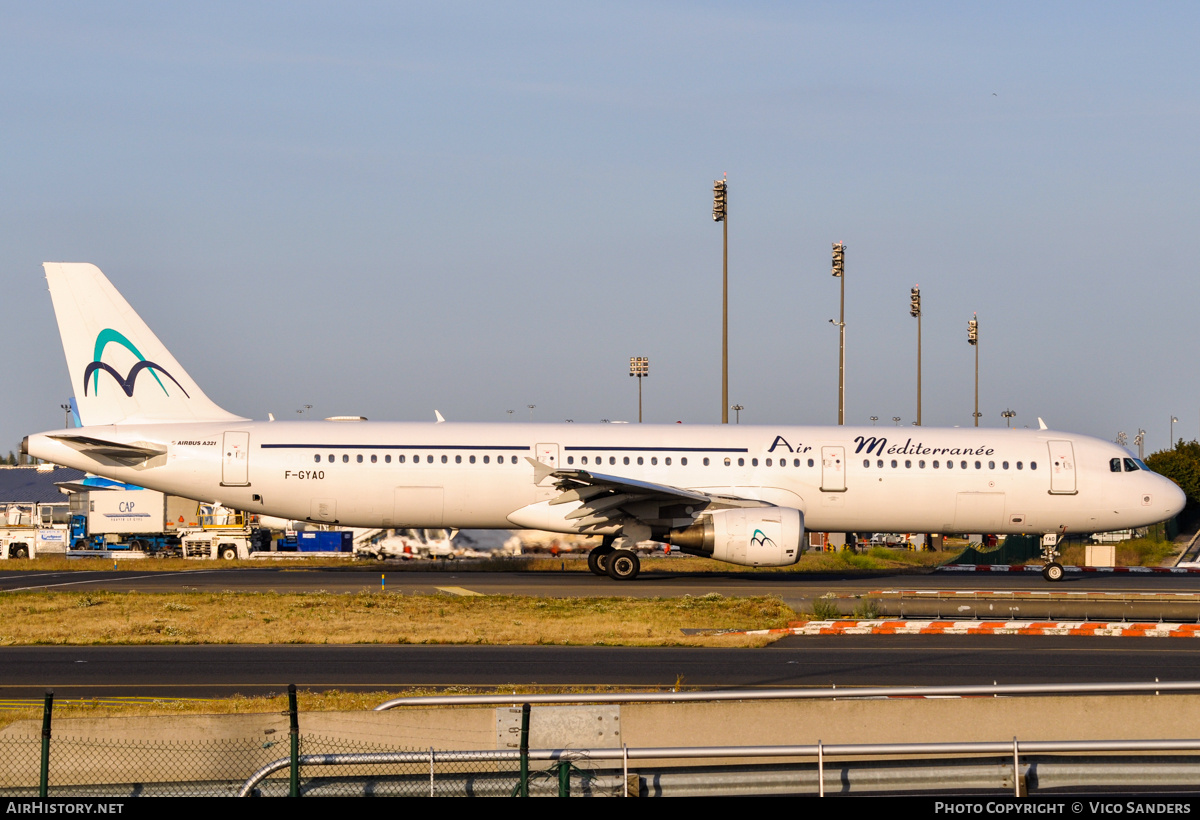 Aircraft Photo of F-GYAO | Airbus A321-111 | Air Méditerranée | AirHistory.net #756178