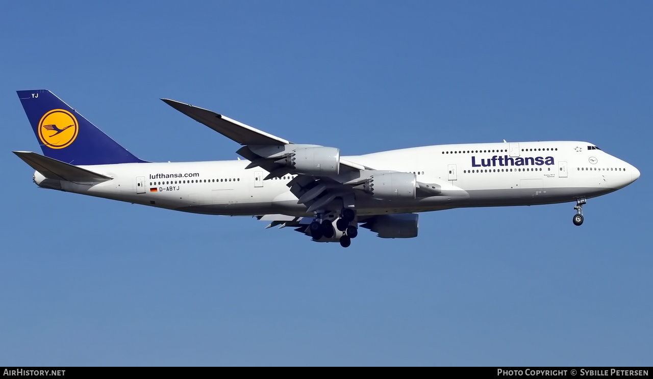 Aircraft Photo of D-ABYJ | Boeing 747-830 | Lufthansa | AirHistory.net #756212