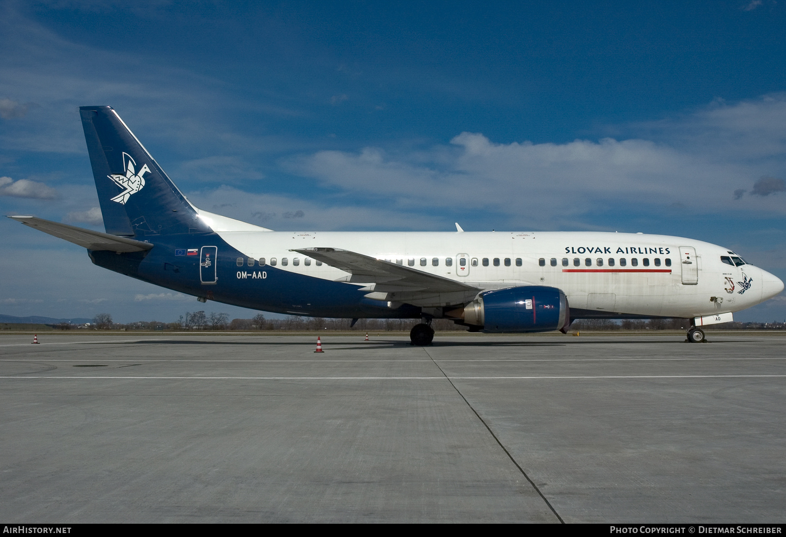 Aircraft Photo of OM-AAD | Boeing 737-33A | Slovak Airlines - Slovenské Aerolínie | AirHistory.net #756412