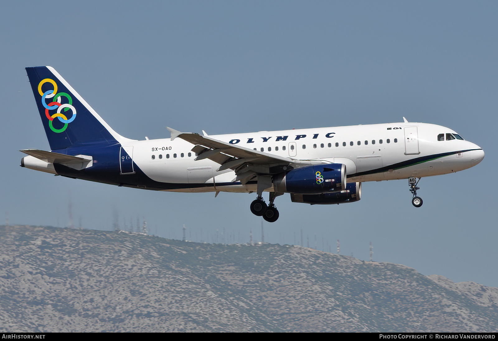 Aircraft Photo of SX-OAO | Airbus A319-132LR | Olympic | AirHistory.net #756440