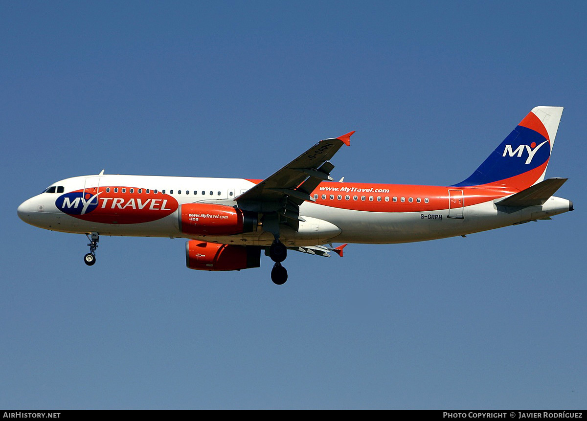 Aircraft Photo of G-CRPH | Airbus A320-231 | MyTravel Airways | AirHistory.net #756477
