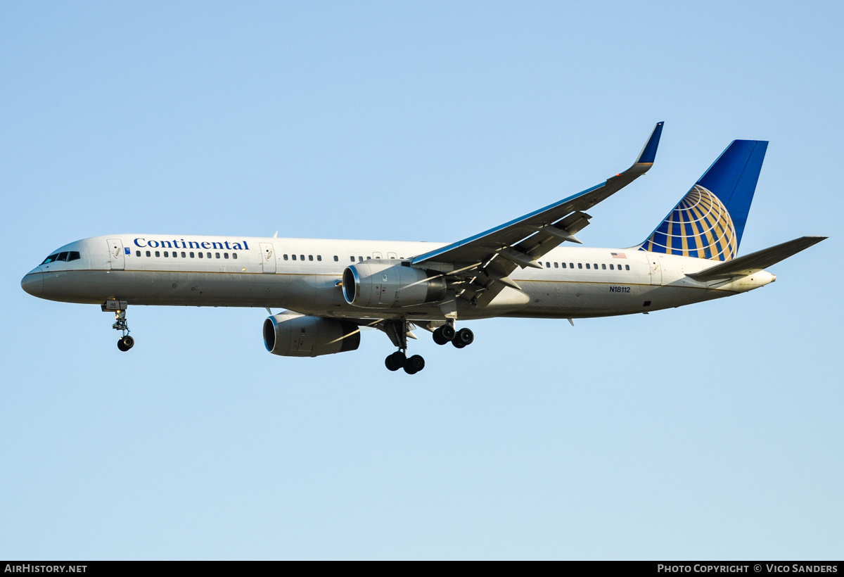 Aircraft Photo of N18112 | Boeing 757-224 | Continental Airlines | AirHistory.net #756481