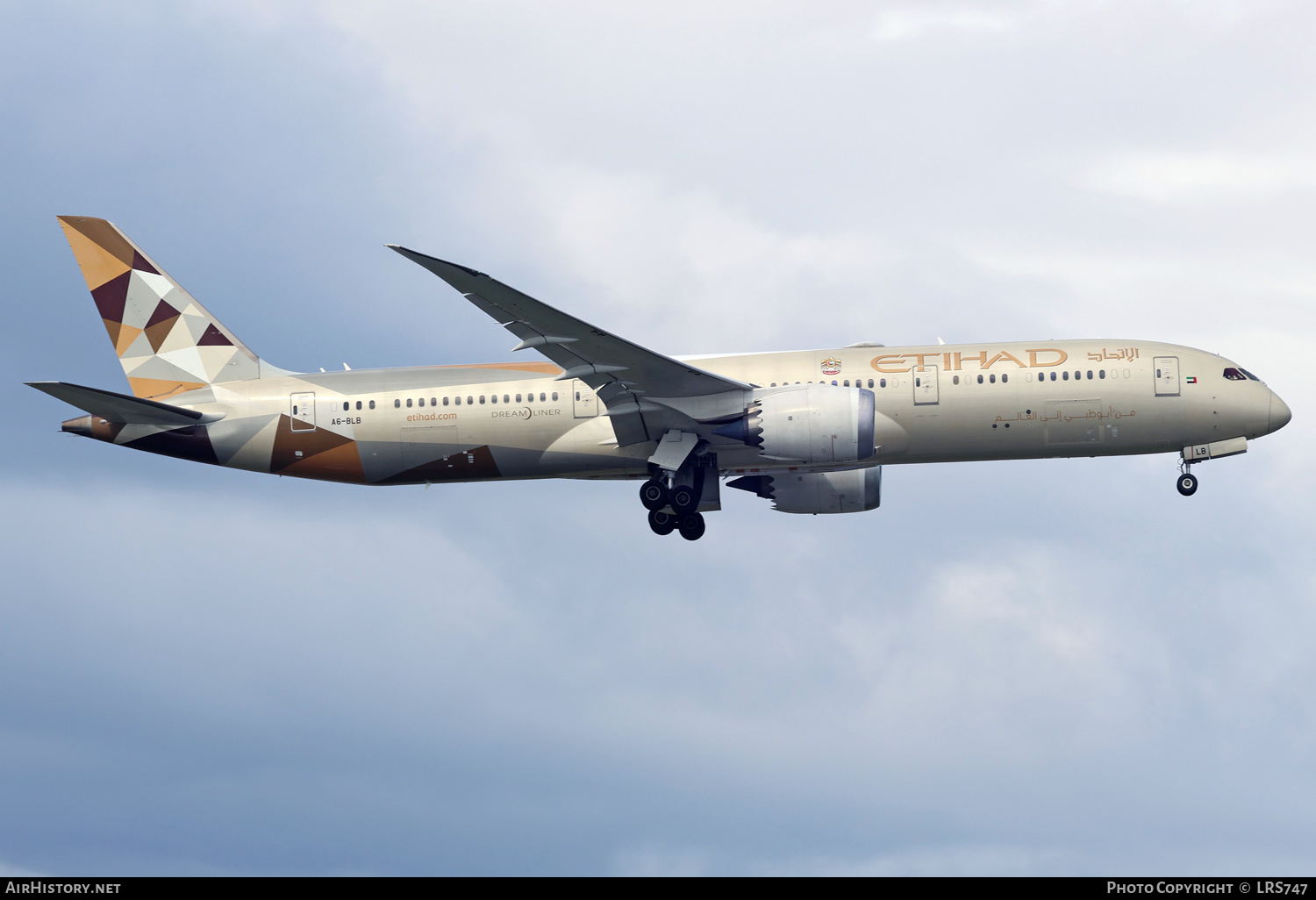 Aircraft Photo of A6-BLB | Boeing 787-9 Dreamliner | Etihad Airways | AirHistory.net #756586